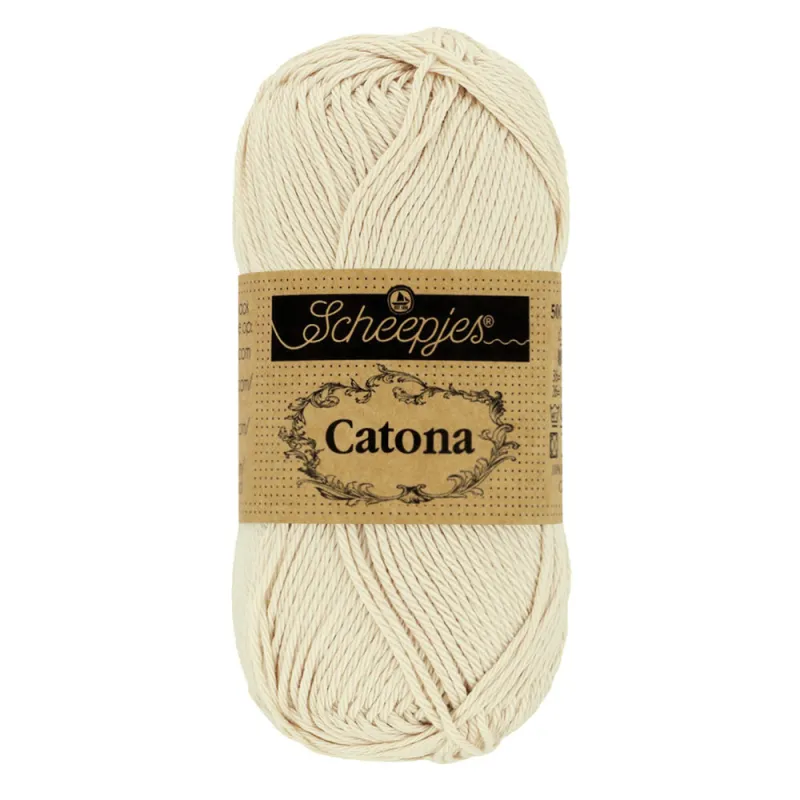 Coton Scheepjes Catona 50g 505 Linen - Chat Crochet