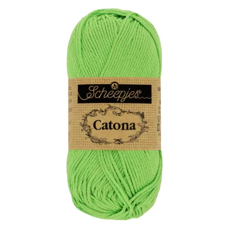 Coton Scheepjes Catona 50g 513 Apple Granny - Chat Crochet