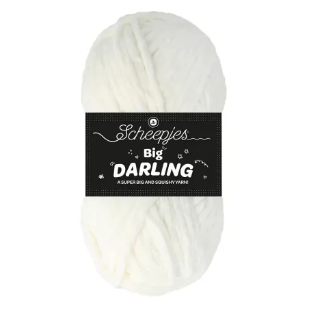 Fil chenille Scheepjes Big Darling 150g Ice Bear - Chat Crochet