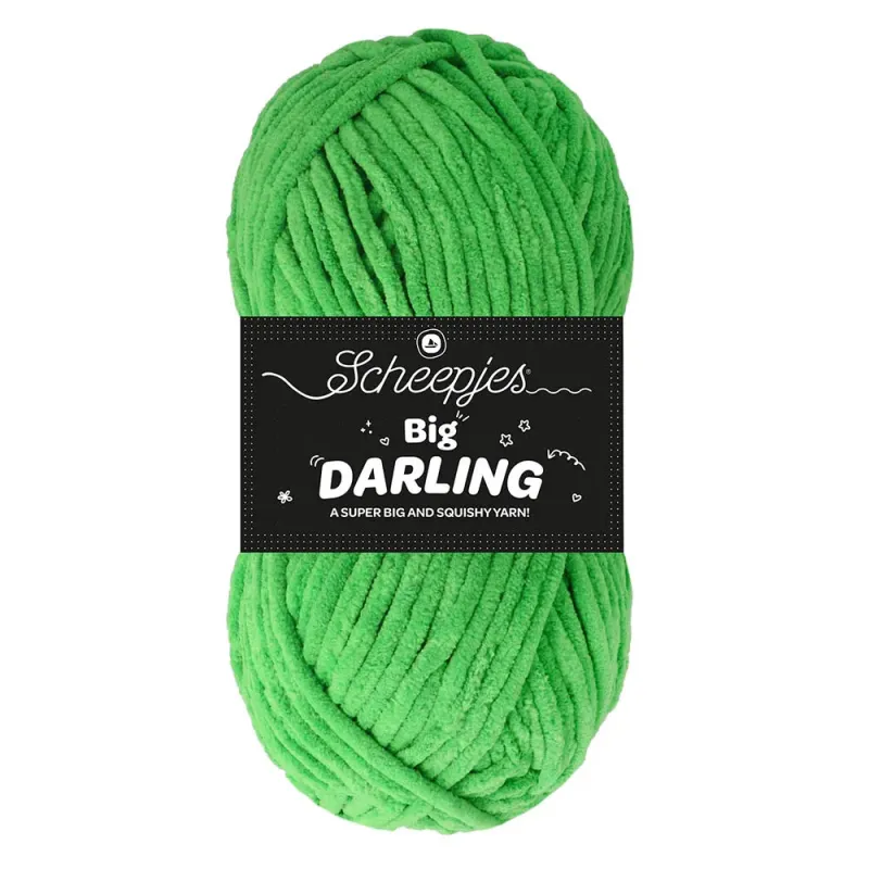 Fil chenille Scheepjes Big Darling 150g Froggy - Chat Crochet