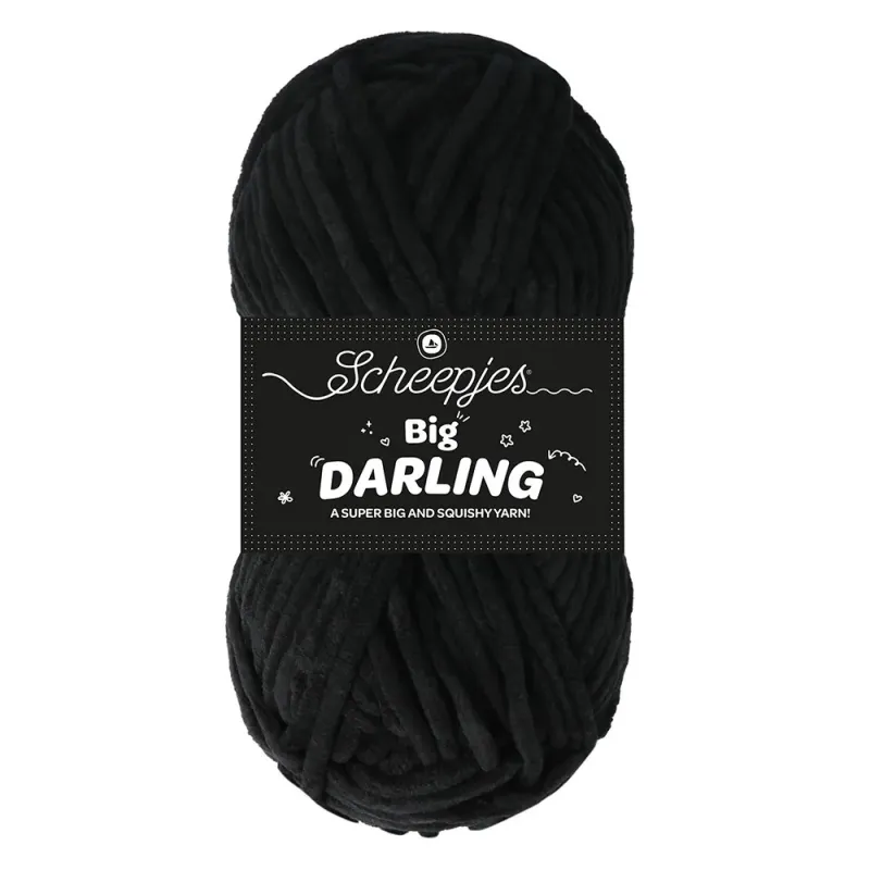 Fil chenille Scheepjes Big Darling 150g Panda - Chat Crochet