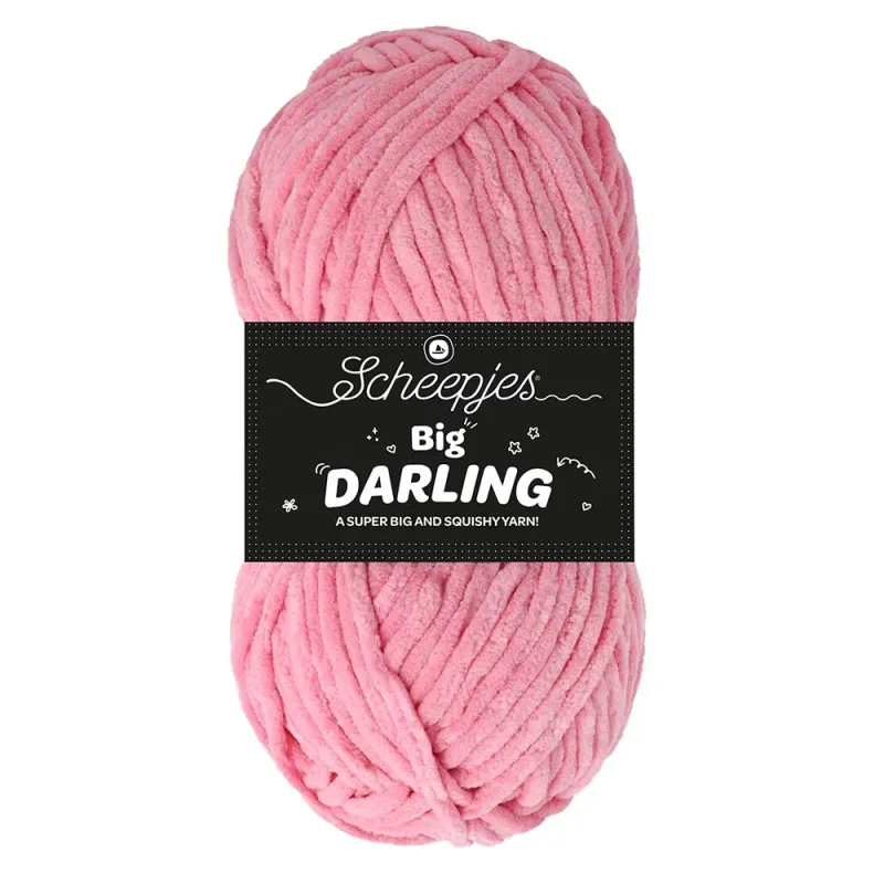 Fil chenille Scheepjes Big Darling 150g Axolotl - Chat Crochet
