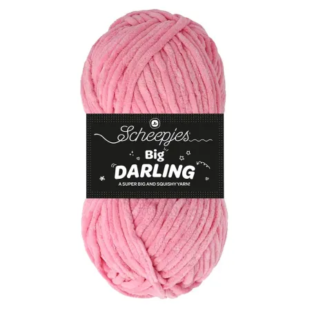 Fil chenille Scheepjes Big Darling 150g Axolotl - Chat Crochet