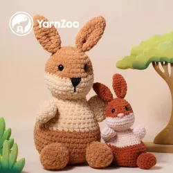 Doudou lapin crocheté en Scheepjes Big Darling 150g