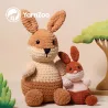 Doudou lapin crocheté en Scheepjes Big Darling 150g