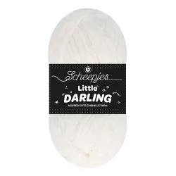 Fil chenille Scheepjes Little Darling 50g - Ice Bear