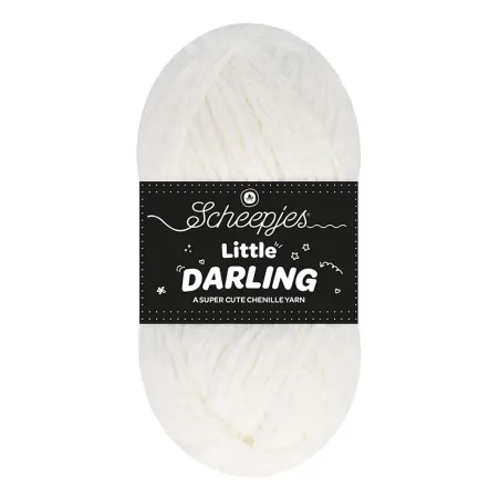 Fil chenille Scheepjes Little Darling 50g - Ice Bear