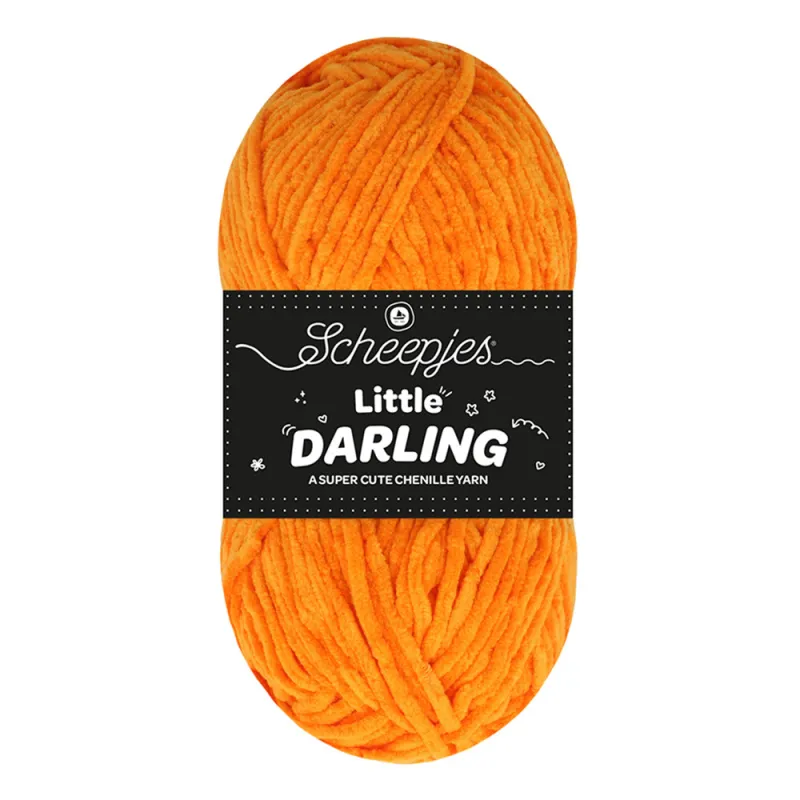 Fil chenille Scheepjes Little Darling 50g - Pumpkin