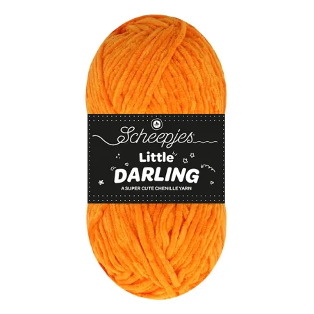 Fil chenille Scheepjes Little Darling 50g - Pumpkin