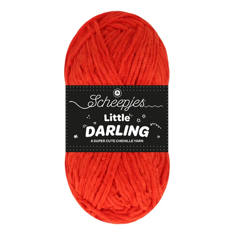 Fil chenille Scheepjes Little Darling 50g - Strawberry