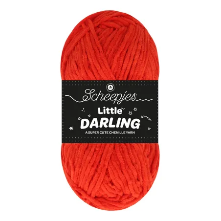 Fil chenille Scheepjes Little Darling 50g - Strawberry