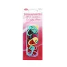 Blister de 15 petits marqueurs de mailles Opry, multicolores pour crochet et tricot.