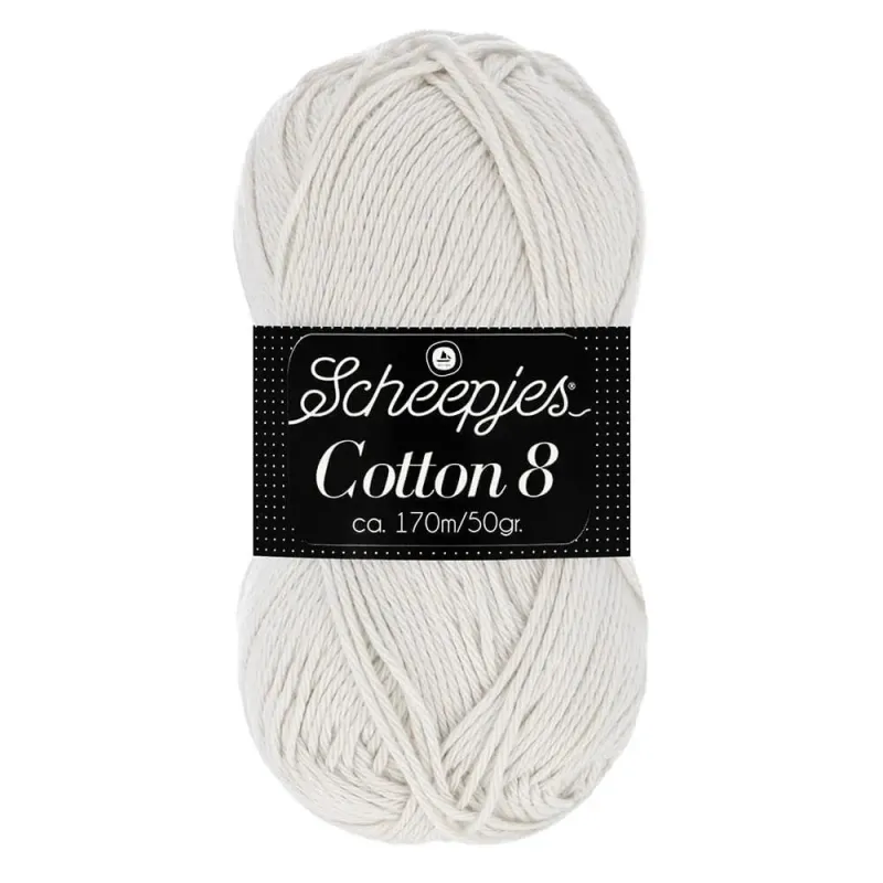 Scheepjes - Cotton 8 - 50g pour crochet - 700 Gris