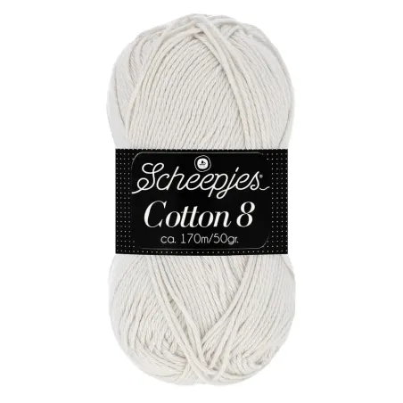 Scheepjes - Cotton 8 - 50g pour crochet - 700 Gris