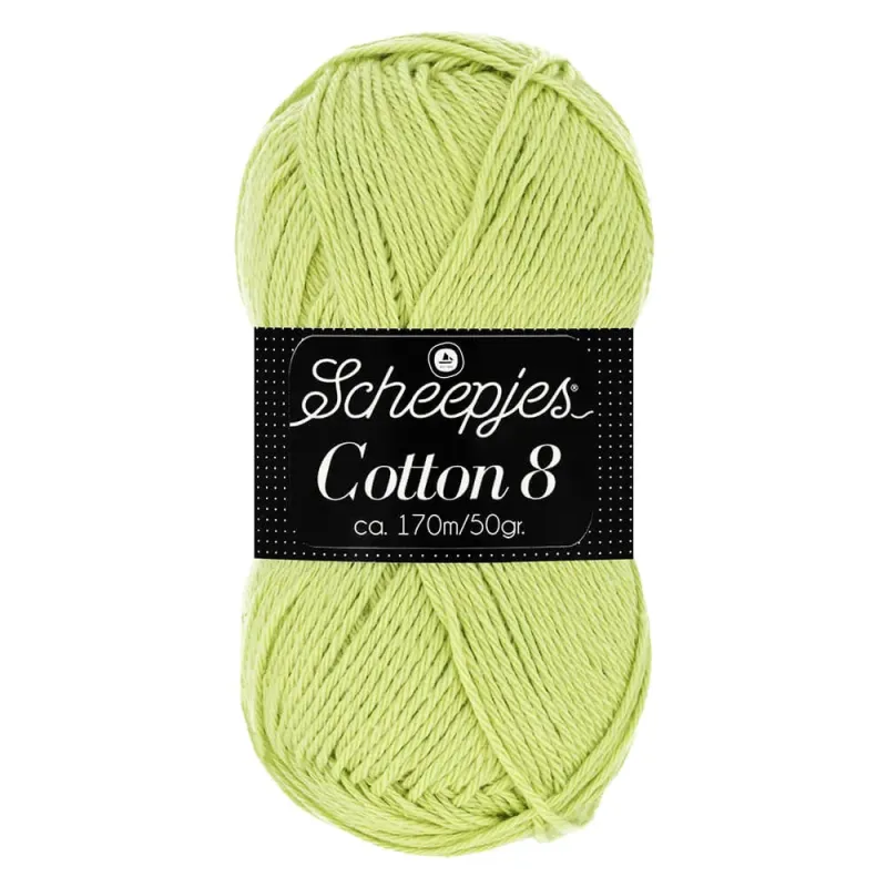 Scheepjes - Cotton 8 - 50g pour crochet - 642 Vert