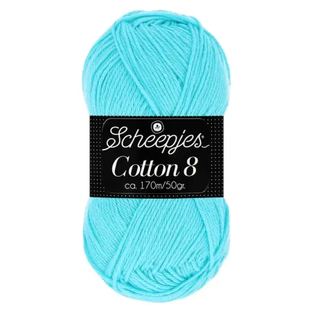 Scheepjes - Cotton 8 - 50g pour crochet - 622 Bleu