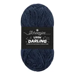 Fil chenille Scheepjes Little Darling Sparkle 50g - Peacock Sparkle