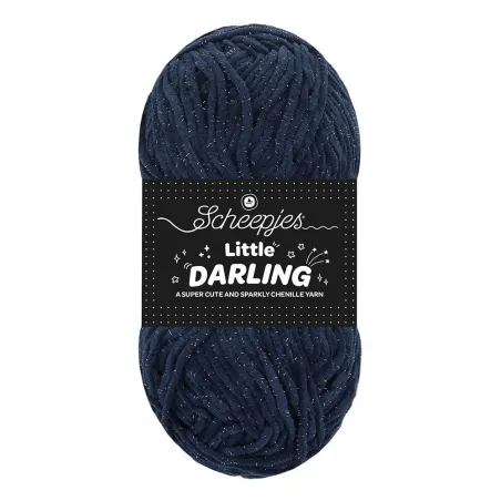 Fil chenille Scheepjes Little Darling Sparkle 50g - Peacock Sparkle