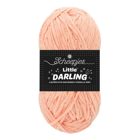 Fil chenille Scheepjes Little Darling Sparkle 50g - Piglet Sparkle
