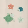 Réalisations avec le kit crochet débutant Amigurumi Tortue Ocean DMC avec fils Happy Cotton et crochet inclus.