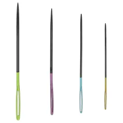 Aiguilles chenille PONY Black sans nickel chas coloré