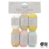 Assortiment de fil coton couleurs pastel Mini Câline Trimits - 6 x 10g