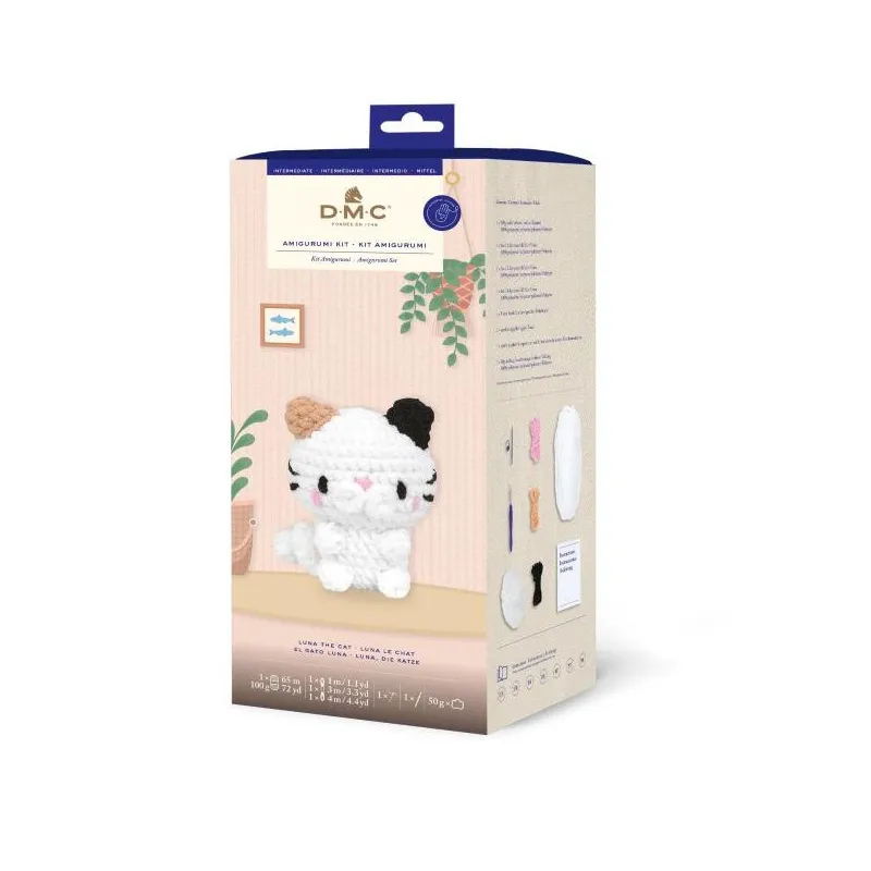 Kit Amigurumi XL DMC - Le Chat Luna - Chat Crochet