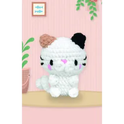 Réalisation du Kit Amigurumi en crochet  XL DMC - Le Chat Luna 