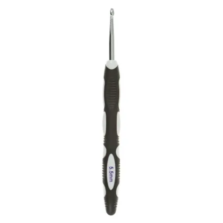 Crochet Milward noir soft grip en 5,5 millimètres