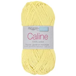 Fil coton Trimits Câline en 50g, couleur Jaune 100.