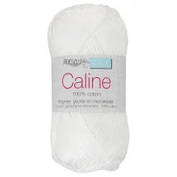 Fil coton Trimits Câline en 50g, couleur Blanc 101.