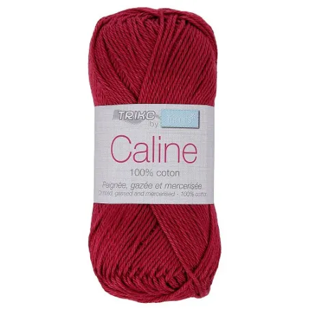 Fil coton Trimits Câline en 50g, couleur Rouge 114.