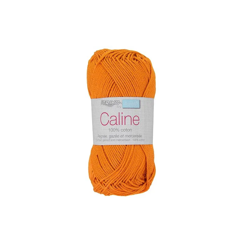 Fil coton Trimits Câline en 50g, couleur Orange 120.