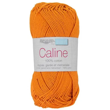 Fil coton Trimits Câline en 50g, couleur Orange 120.