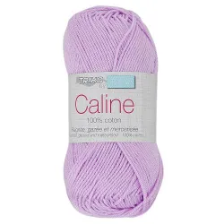 Fil coton Trimits Câline en 50g, couleur Mauve 125.