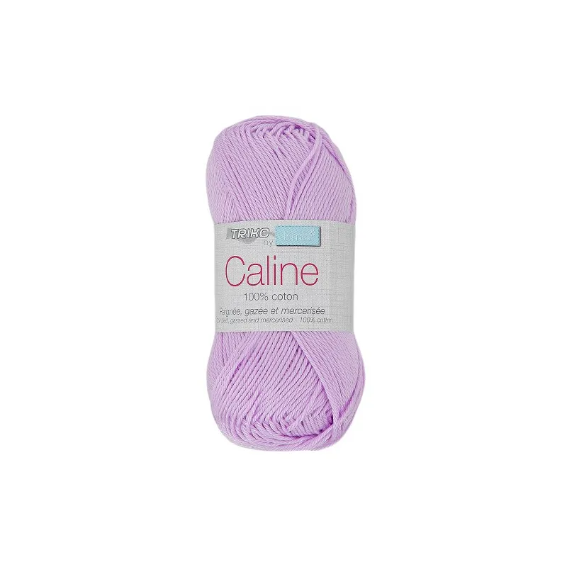 Fil coton Trimits Câline en 50g, couleur Mauve 125.