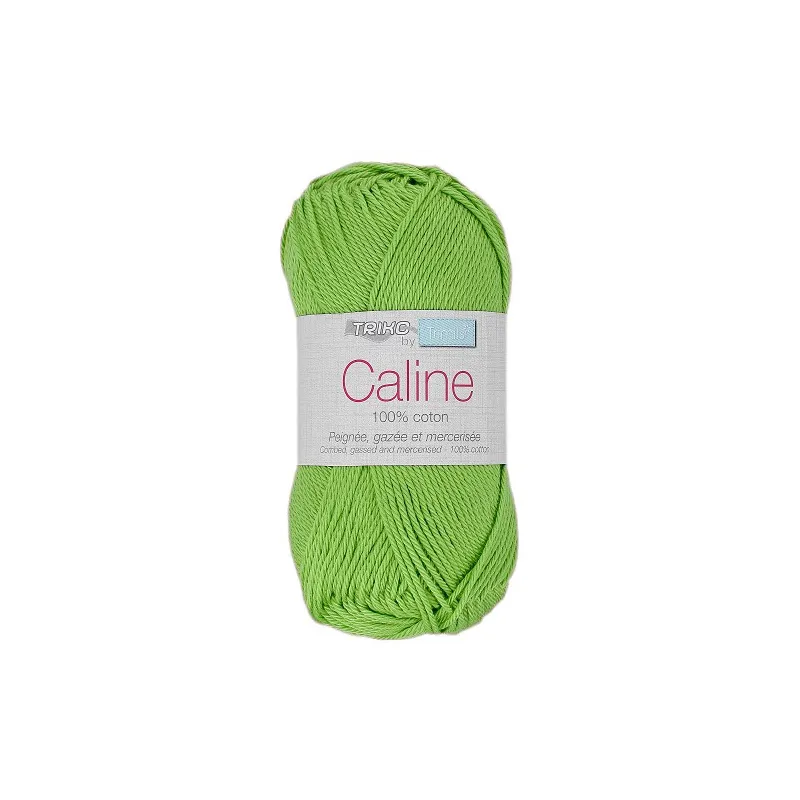Fil coton Trimits Câline en 50g, couleur Vert 132.