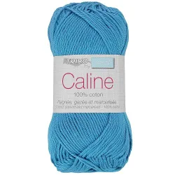 Fil coton Trimits Câline en 50g, couleur Bleu 142.