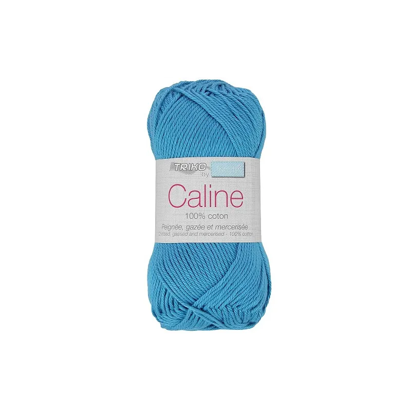 Fil coton Trimits Câline en 50g, couleur Bleu 142.
