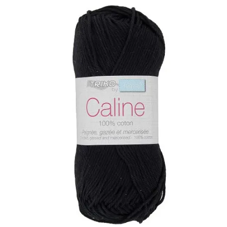 Fil coton Trimits Câline en 50g, couleur Noir 172.