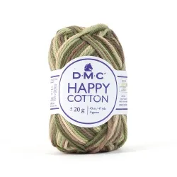 Pelotes 20g DMC Happy Cotton Multicolores Vert 651