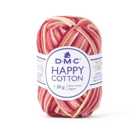 Pelotes 20g DMC Happy Cotton Multicolores Rose 652 650
