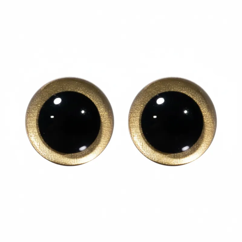 Yeux de sécurité pour Amigurumi Or et Noir - Chat Crochet