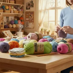 Assortiment de fils de coton Scheepjes Catona pour amigurumi et crochet.