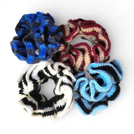 Gehäkeltes Scrunchie Haargummi | Handgefertigt | Chat Crochet