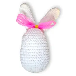 oeuf-paques-lapin-crochet-blanc-fil-chenille-artisanat-francais