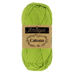 Coton Scheepjes Catona 50g 205 Kiwi - Chat Crochet
