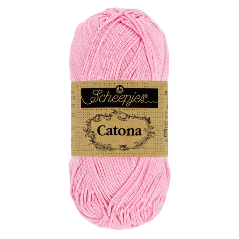 Coton Scheepjes Catona 50g 222 Tulip - Chat Crochet