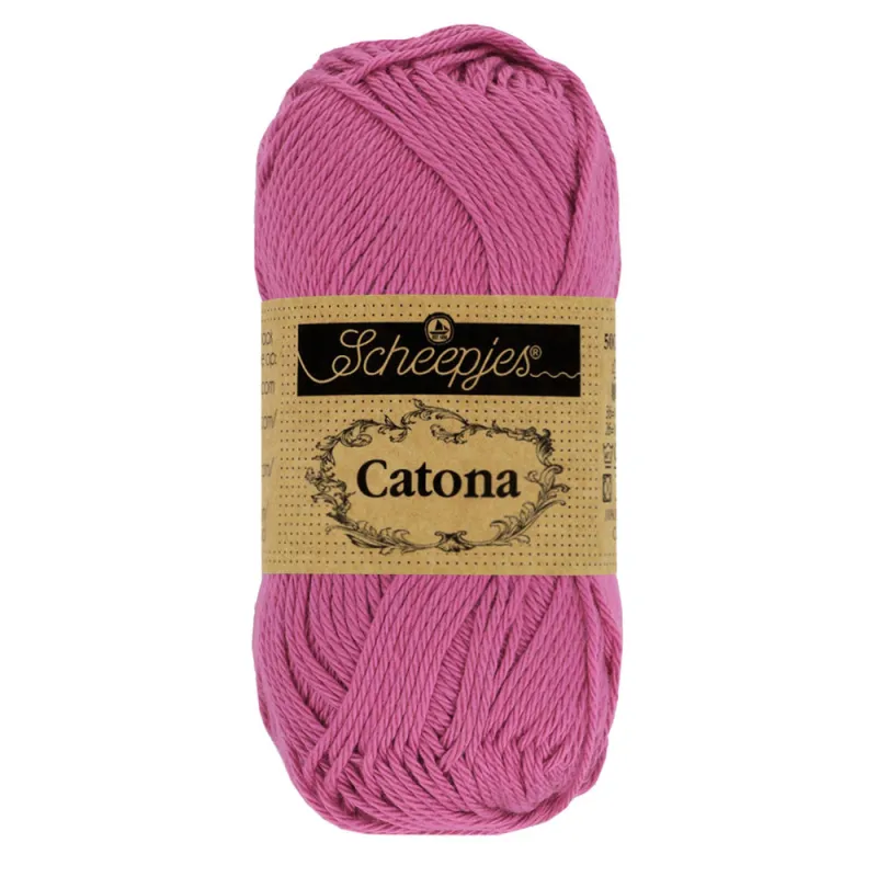 Coton Scheepjes Catona 50g 251 Garden Rose - Chat Crochet