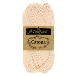 Coton Scheepjes Catona 50g 255 Shell - Chat Crochet